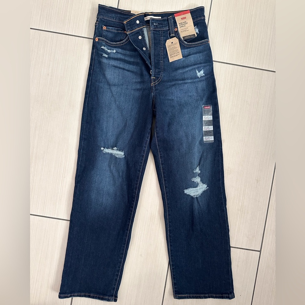 Levi’s ribcage Straight ankle jeans